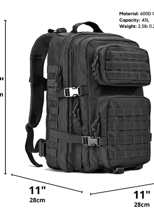 Tactical 45L Molle Rucksack Backpack