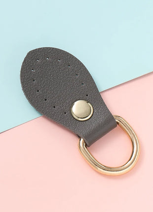 2Pcs/Lot Handmade Bag Buckle Straps PU Leather Metal Handbags Shoulder Buckle DIY Zipper Puller Manual Purse Accessories ﻿