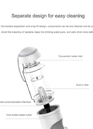 Outdoor Travel Pet Water Dispenser Pet Dog Cat Water Bottle