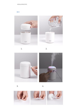 Portable Air Humidifier Aroma Essential Oil Diffuser for Car Home