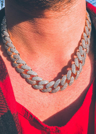 Gold 18MM CZ Cuban Chain