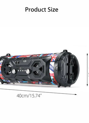 Portable Superior Bass Wireless Boombox with Radio Bluetooth Speakers