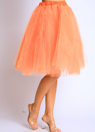 Tutu Tulle Knee Length A Line Ballet Dance Prom Party Layers Skirt