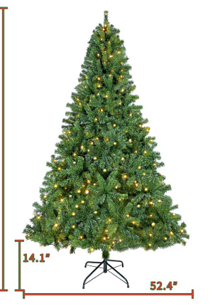 Artificial Fir Christmas Tree Holiday Decoration 350 LED Lights