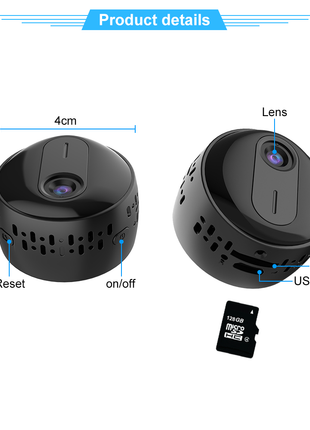 2MP 1080P HD Wifi Camera Smart Home Security Mini Camcorder