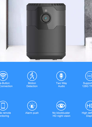 HD 2MP 1080P Wireless Mini Wifi Camera Night Vision Ip Camera