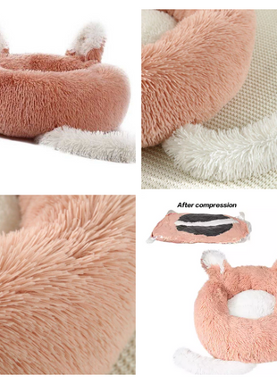 Fast Shipping Plush Pet Bed with Ears and Tail for Cats and Small Dogs