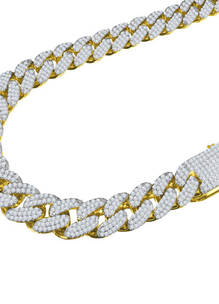 Gold 18MM CZ Cuban Chain