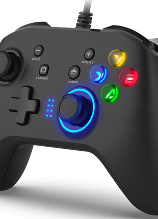 Wired Gaming Controller Joystick Gamepad with Dual-Vibration