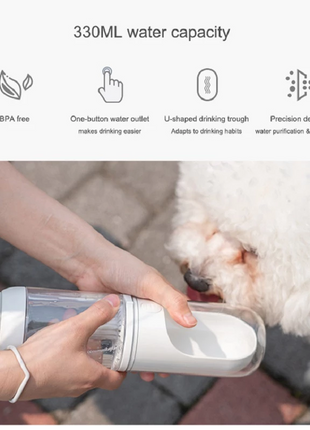 Outdoor Travel Pet Water Dispenser Pet Dog Cat Water Bottle