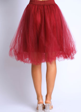 Tutu Tulle Knee Length A Line Ballet Dance Prom Party Layers Skirt