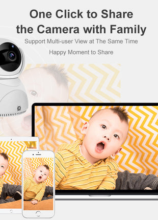 HD 1080P Camera 360° Panoramic PTZ Wireless Wifi Camera