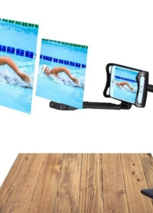 12" Mobile Phone HD Projection 3D Magnifier with Stand