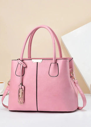 Retro Solid Color Handbags For Women, Elegant PU Leather Crossbody Bag, Trendy Office & Work Purses