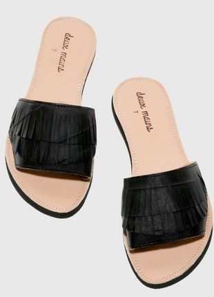 Fringe Slide Sandal