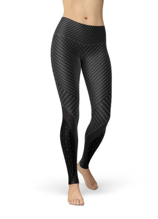 Womens Carbon Fiber Sports Leggings