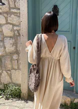 Organic Cotton Long Sleeve Summer Dress