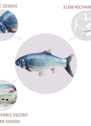 Electric Flipping Fish Toy for Cats