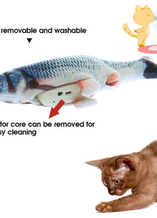 Electric Flipping Fish Toy for Cats